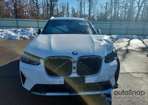 2022 BMW X3 xDrive30I z USA, uszkodzony, nr VIN 5UX53DP03N9K58847